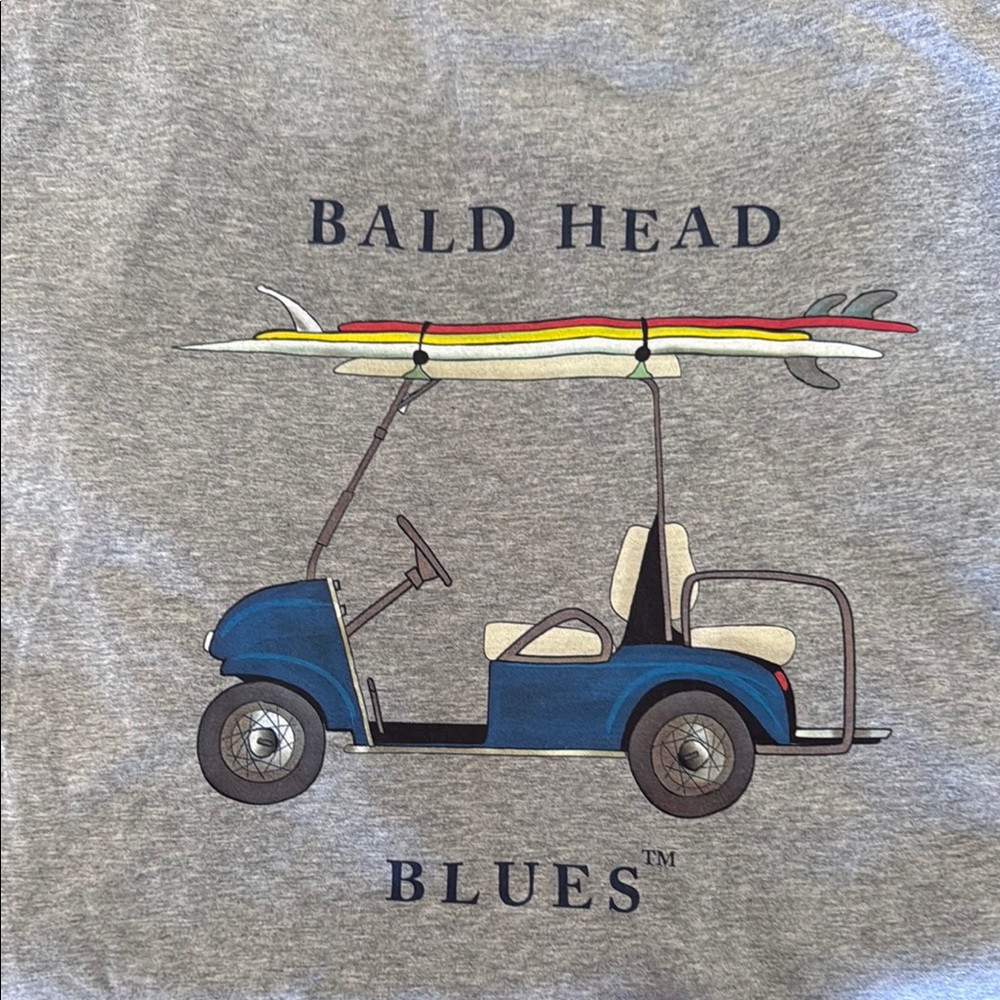 NWT- Bald Head Blues- XXL- Gray Short Sleeve Tee with Minimalist Design